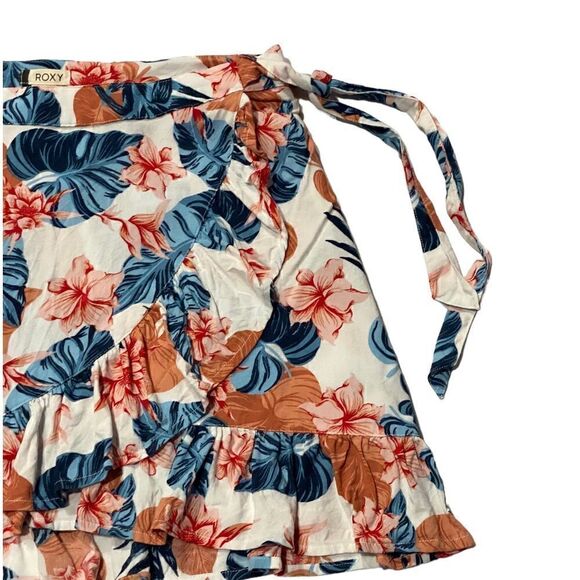 Roxy Hawiian Floral Print Halo Wrap Skirt Size Small - Picture 7 of 10